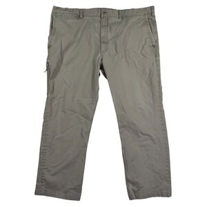 Duluth Trading Flex Ballroom Khaki Canvas Pants Men's Size 48(46)x32(30)‎ Work